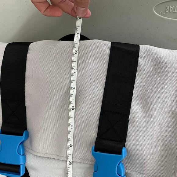 Original Use Target Gray Black Blue Canvas Buckle Flap Lightweight Backpack Bag - Picture 14 of 15